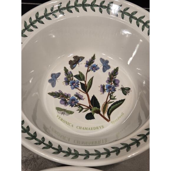 Portmeirion Botanic Garden Set of 7, 6½" Soup Cereal Salad Bowls EUC Classic VTG - Picture 10 of 14